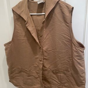 Faded Glory brushed cotton hoodie vest. Gently used.